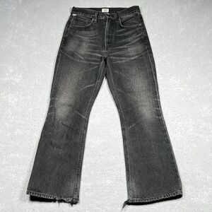 Citizens of Humanity Jeans Womens Size 25 Black Estella High Rise Ankle Flare
